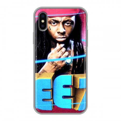 Дизайнерский силиконовый чехол для Iphone x10 Lil Wayne