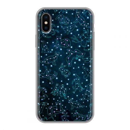 Дизайнерский силиконовый чехол для Iphone x10 Созвездия