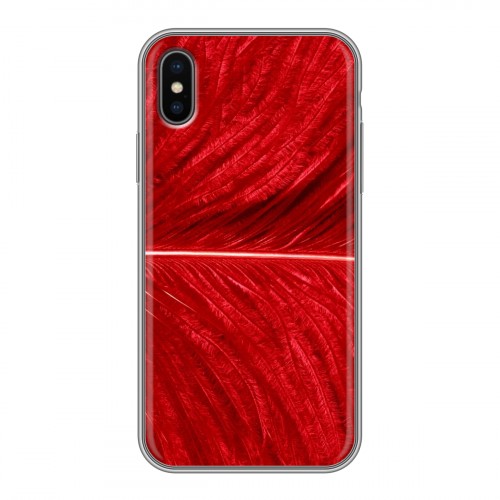 Дизайнерский силиконовый чехол для Iphone x10 Перья