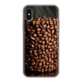 Дизайнерский силиконовый чехол для Iphone x10 кофе текстуры