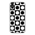 Дизайнерский силиконовый чехол для Iphone x10 Черно-белые фантазии