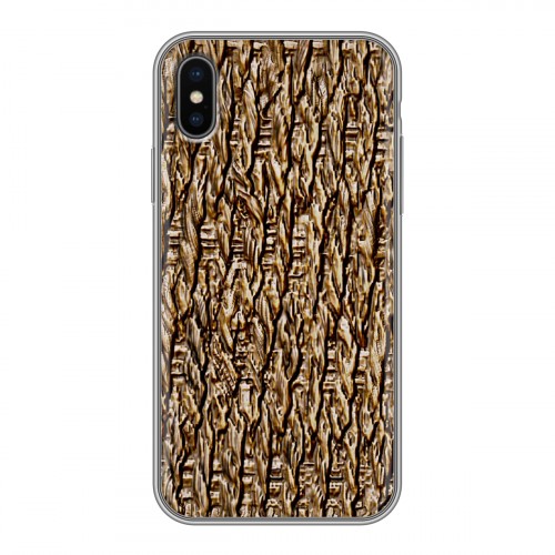 Дизайнерский силиконовый чехол для Iphone x10 Плетеные текстуры