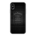 Дизайнерский силиконовый чехол для Iphone x10 Jack Daniels