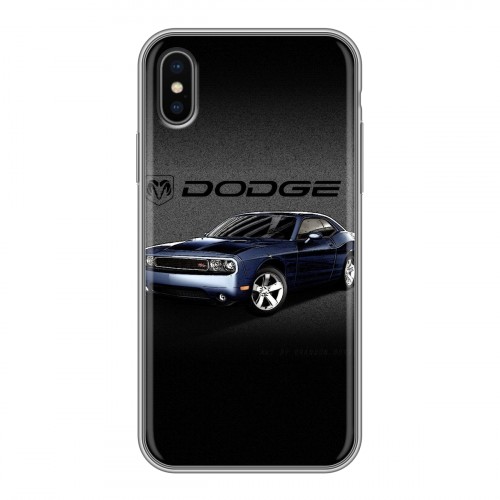 Дизайнерский силиконовый чехол для Iphone x10 Dodge