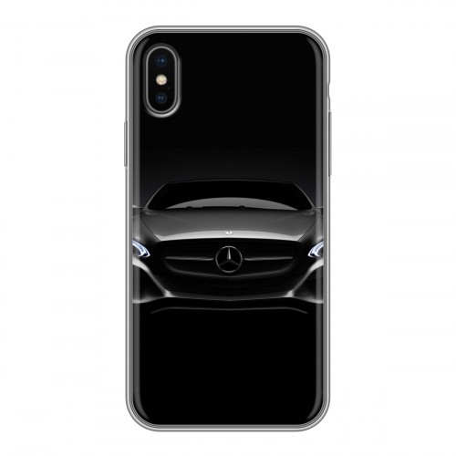 Дизайнерский силиконовый чехол для Iphone x10 Mercedes