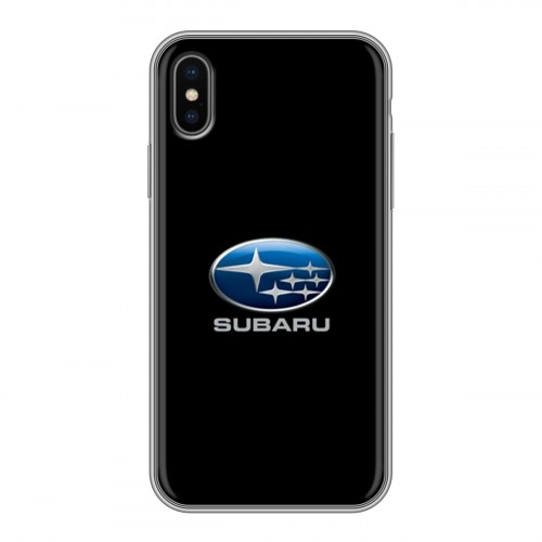 Дизайнерский силиконовый чехол для Iphone x10 Subaru