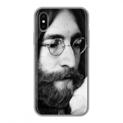 Дизайнерский силиконовый чехол для Iphone x10 Джон Леннон