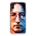 Дизайнерский силиконовый чехол для Iphone x10 Джон Леннон