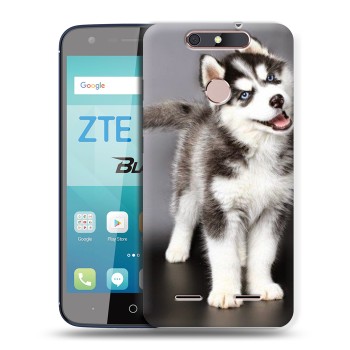 Дизайнерский силиконовый чехол для ZTE Blade V8 Lite Щенки (на заказ)