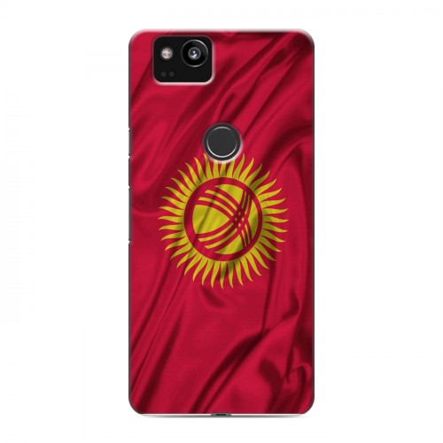Дизайнерский пластиковый чехол для Google Pixel 2 Флаг Киргизии