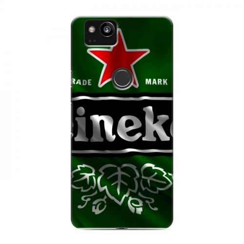 Дизайнерский пластиковый чехол для Google Pixel 2 Heineken