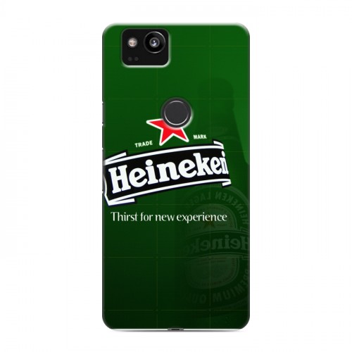 Дизайнерский пластиковый чехол для Google Pixel 2 Heineken