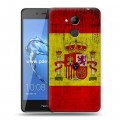 Дизайнерский пластиковый чехол для Huawei Honor 6C Pro Флаг Испании