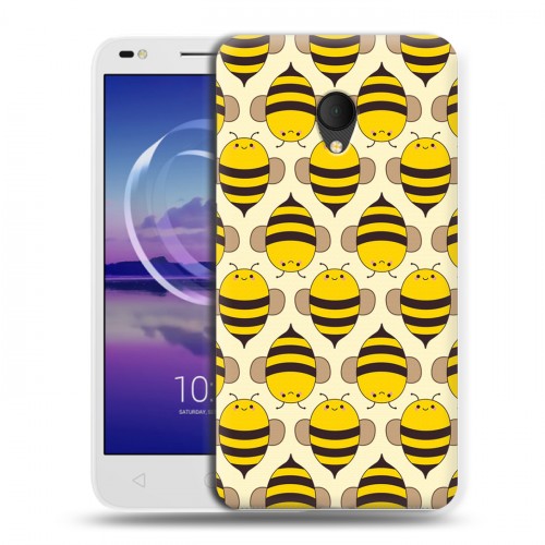 Дизайнерский силиконовый чехол для Alcatel U5 HD 5047d Пчелиные узоры