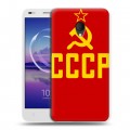 Дизайнерский силиконовый чехол для Alcatel U5 HD 5047d Флаг СССР