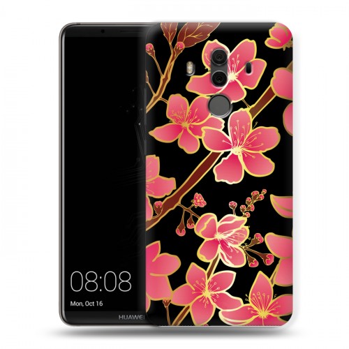 Дизайнерский пластиковый чехол для Huawei Mate 10 Pro Люксовые цветы