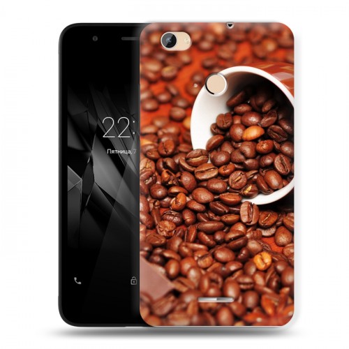 Дизайнерский силиконовый чехол для Micromax Canvas Juice 4 Q465 кофе текстуры