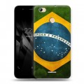Дизайнерский силиконовый чехол для Micromax Canvas Juice 4 Q465 Флаг Бразилии