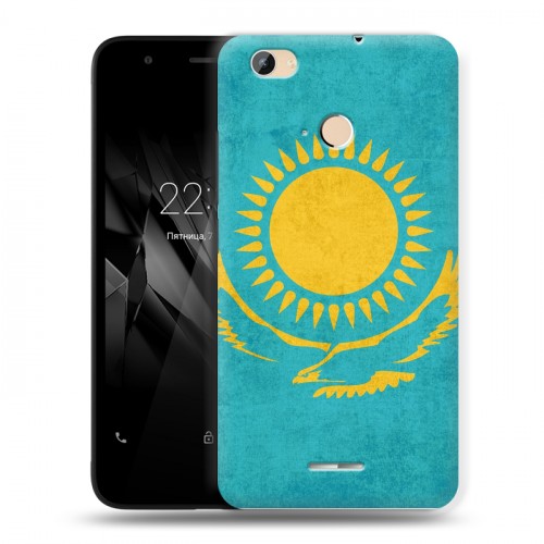 Дизайнерский силиконовый чехол для Micromax Canvas Juice 4 Q465 Флаг Казахстана