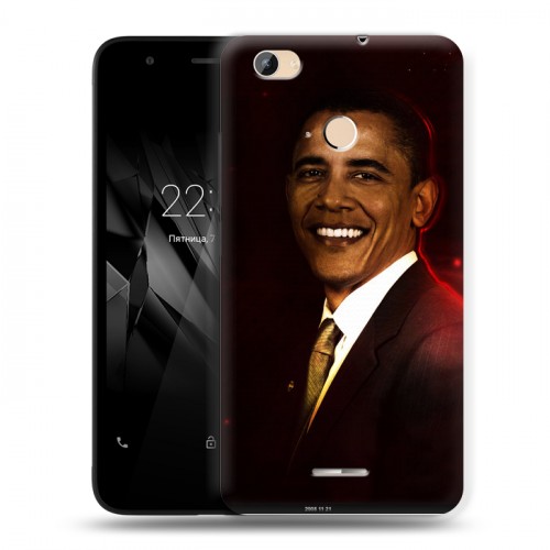 Дизайнерский силиконовый чехол для Micromax Canvas Juice 4 Q465 Барак Обама