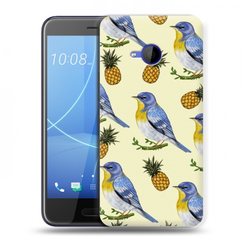 Дизайнерский пластиковый чехол для HTC U11 Life Птицы и фрукты