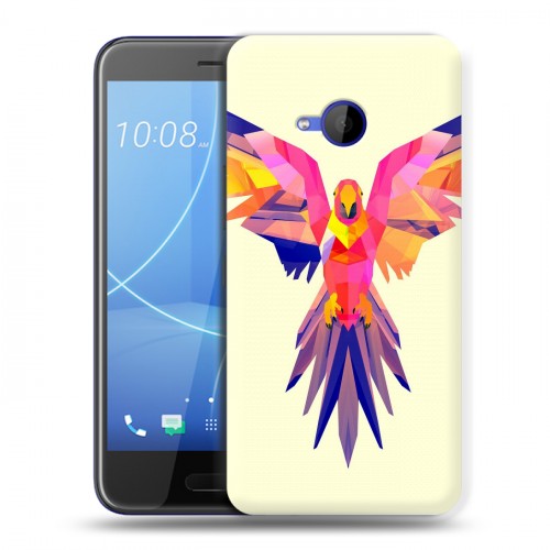 Дизайнерский пластиковый чехол для HTC U11 Life Попугаи