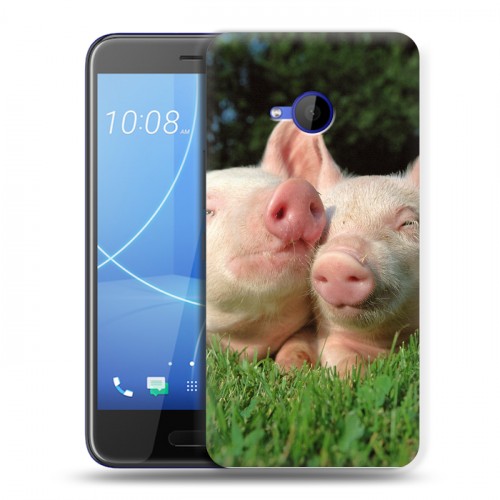 Дизайнерский пластиковый чехол для HTC U11 Life Свинки