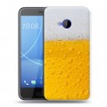 Дизайнерский пластиковый чехол для HTC U11 Life Пузырьки пива