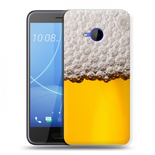 Дизайнерский пластиковый чехол для HTC U11 Life Пузырьки пива