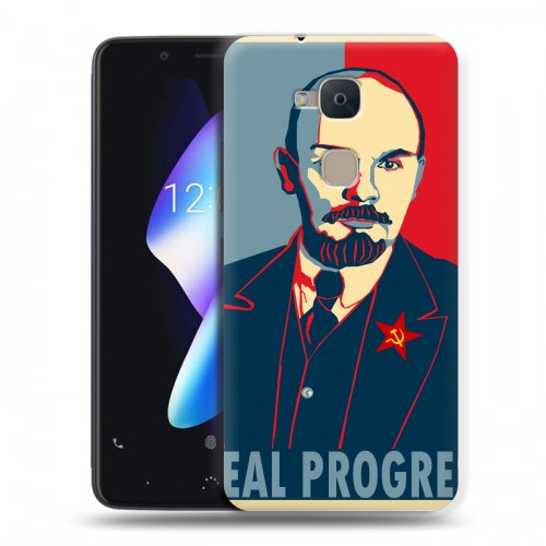 Дизайнерский силиконовый чехол для BQ Aquaris V Владимир Ленин