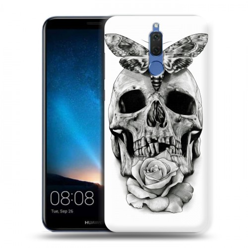 Дизайнерский силиконовый чехол для Huawei Nova 2i Мир черепов