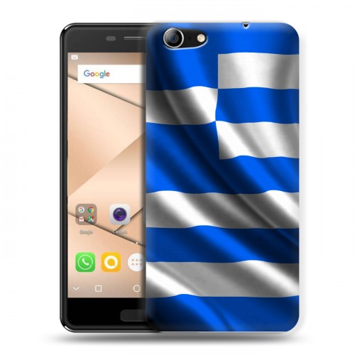 Дизайнерский силиконовый чехол для Micromax Canvas 2 (2017) Q4310 Флаг Греции