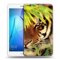 Дизайнерский силиконовый чехол для Huawei MediaPad T3 7 3G Тигры