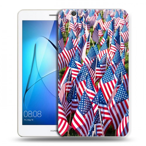 Дизайнерский силиконовый чехол для Huawei MediaPad T3 7 3G Флаг США