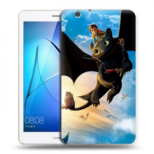 Дизайнерский силиконовый чехол для Huawei MediaPad T3 7 3G Как приручить дракона