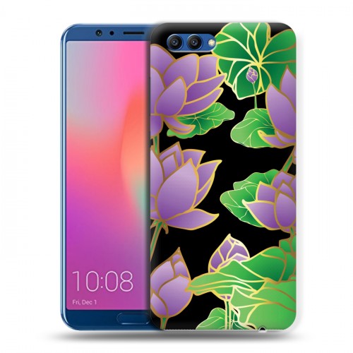 Дизайнерский пластиковый чехол для Huawei Honor View 10 Люксовые цветы