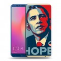 Дизайнерский пластиковый чехол для Huawei Honor View 10 Барак Обама