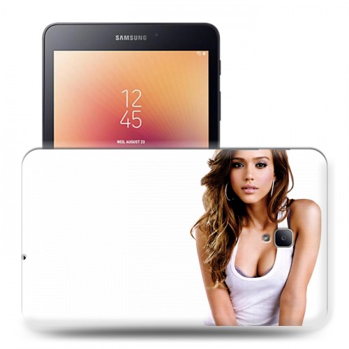 Дизайнерский силиконовый чехол для Samsung Galaxy Tab A 8.0 (2017) Джессика Альба