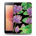 Дизайнерский силиконовый чехол для Samsung Galaxy Tab A 8.0 (2017) Люксовые цветы