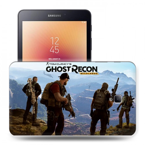 Дизайнерский силиконовый чехол для Samsung Galaxy Tab A 8.0 (2017) Tom Clancy's Ghost Recon Wildlands