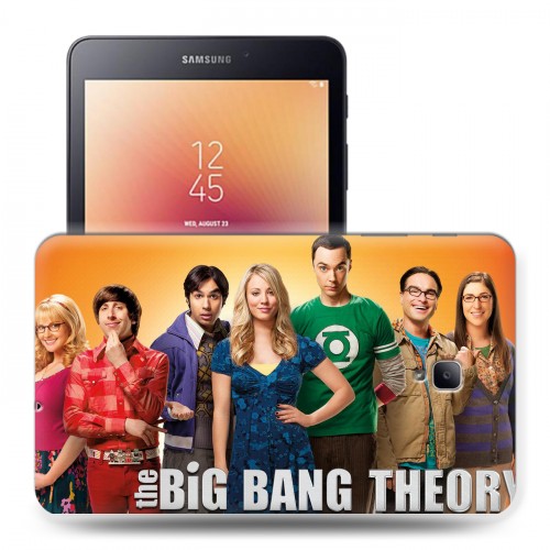 Дизайнерский силиконовый чехол для Samsung Galaxy Tab A 8.0 (2017) Теория большого взрыва 