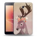 Дизайнерский силиконовый чехол для Samsung Galaxy Tab A 8.0 (2017) Животные с цветами