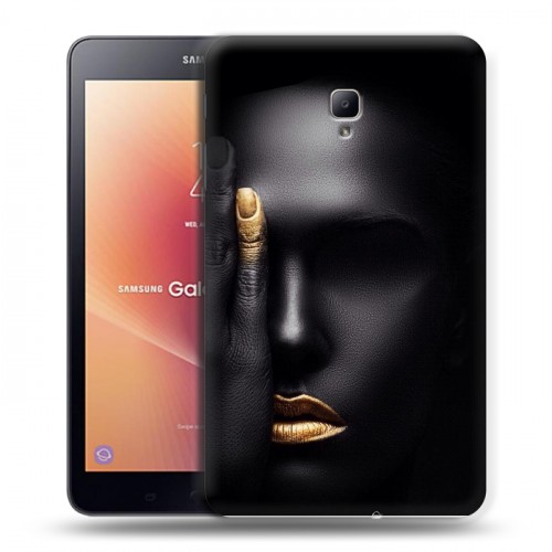 Дизайнерский силиконовый чехол для Samsung Galaxy Tab A 8.0 (2017) Черное золото