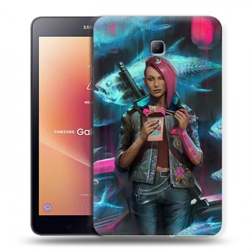 Дизайнерский силиконовый чехол для Samsung Galaxy Tab A 8.0 (2017) Cyberpunk 2077