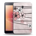 Дизайнерский силиконовый чехол для Samsung Galaxy Tab A 8.0 (2017) Японские розовые мотивы