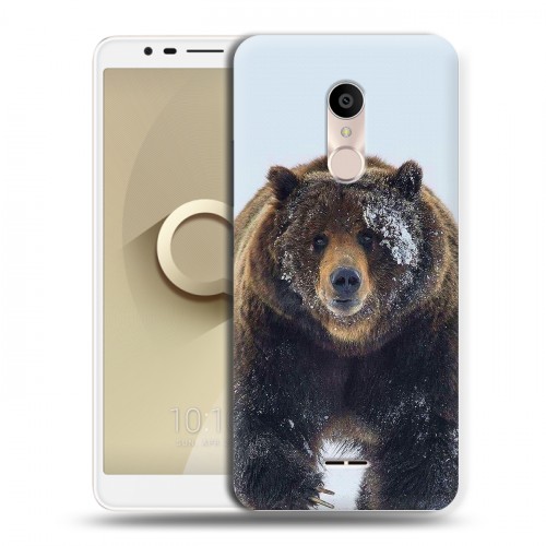 Дизайнерский силиконовый чехол для Alcatel 3C Медведь