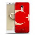 Дизайнерский силиконовый чехол для Alcatel 3C Флаг Турции
