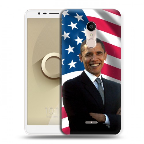 Дизайнерский силиконовый чехол для Alcatel 3C Барак Обама