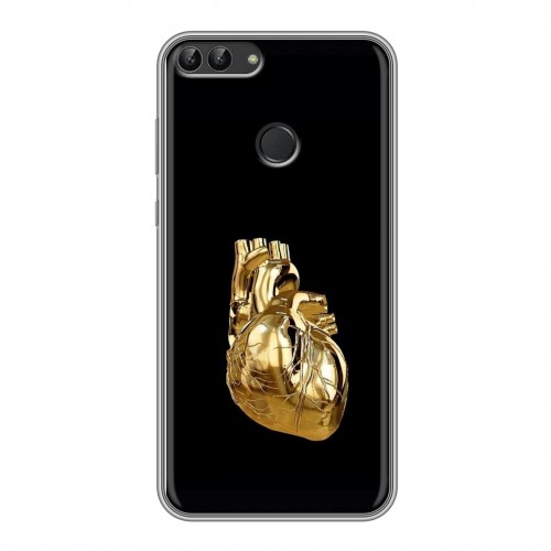 Дизайнерский силиконовый чехол для Huawei P Smart Черное золото