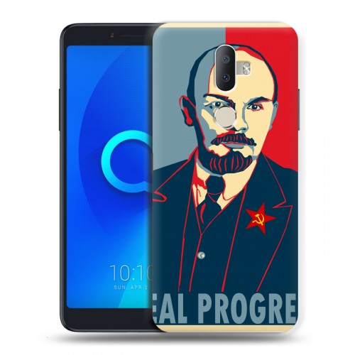 Дизайнерский пластиковый чехол для Alcatel 3V Владимир Ленин